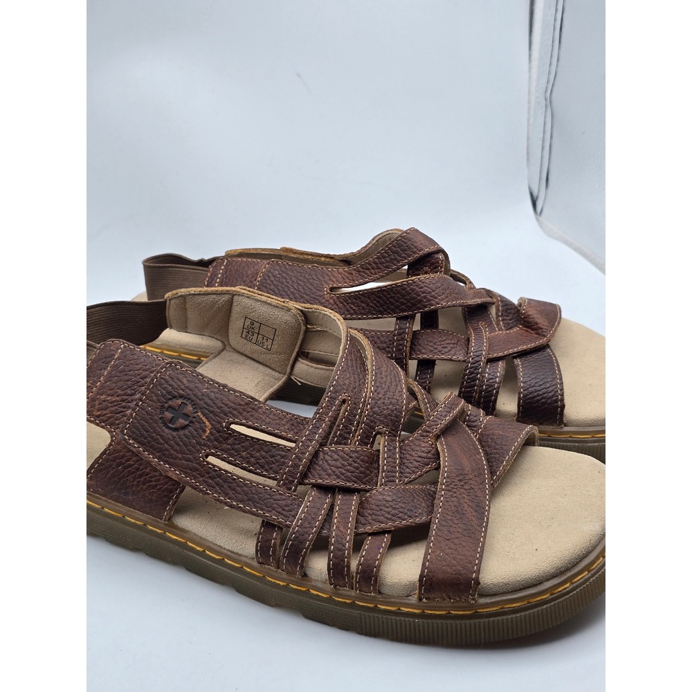 Vintage Y2K Dr. Martens Lula Fisherman Sandals Brown Leather Mens 11 Rare Chunky - Picture 2 of 12